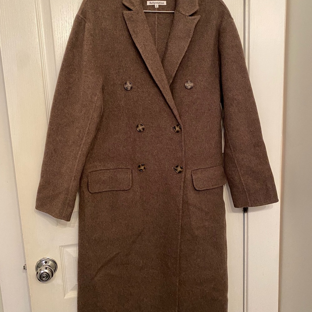 Reformation Brown Trench Coat
